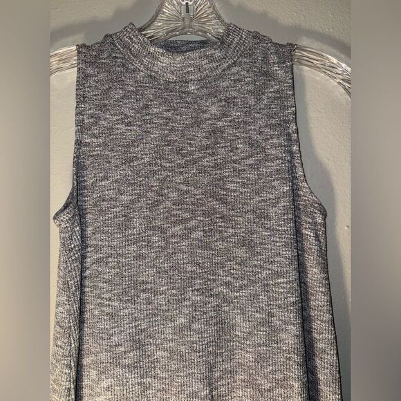 Madewell marled mock neck sleeveless tank dress XXS oversized #718 - Picture 3 of 6